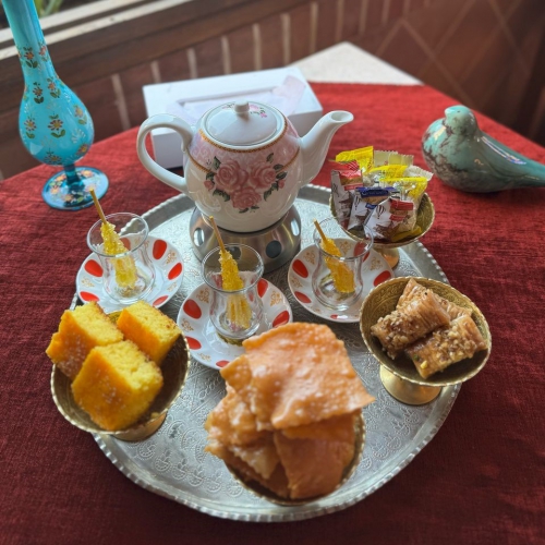 عکس سرويس کامل چاي سلطاني ويژه ترنج 3 نفره